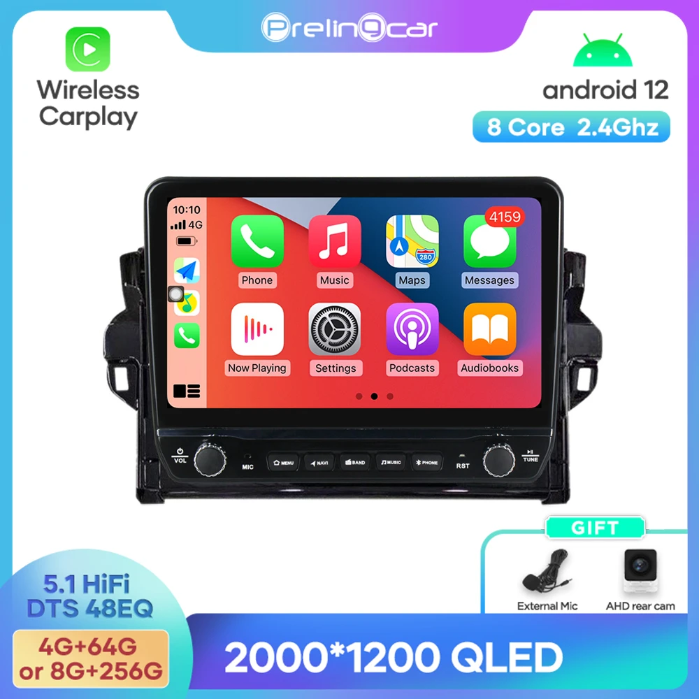 

Android 12 DTS Sound For Toyota Fortuner 2015-2020 Years Navigation Multimedia Car Player Radio 2Din Stereo Bluetooth 48EQ