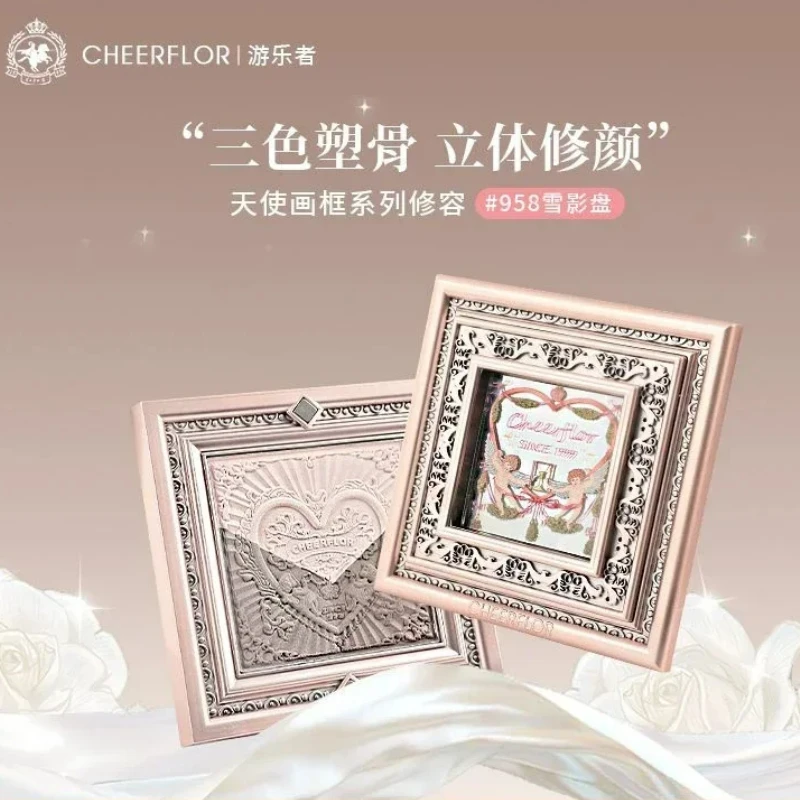 Фото Палитра для мелирования и контурирования Cheerflor, матовая хайлайтерная бронзаторная тени для носа, контурная многоцелевая палитра для макияжа №1