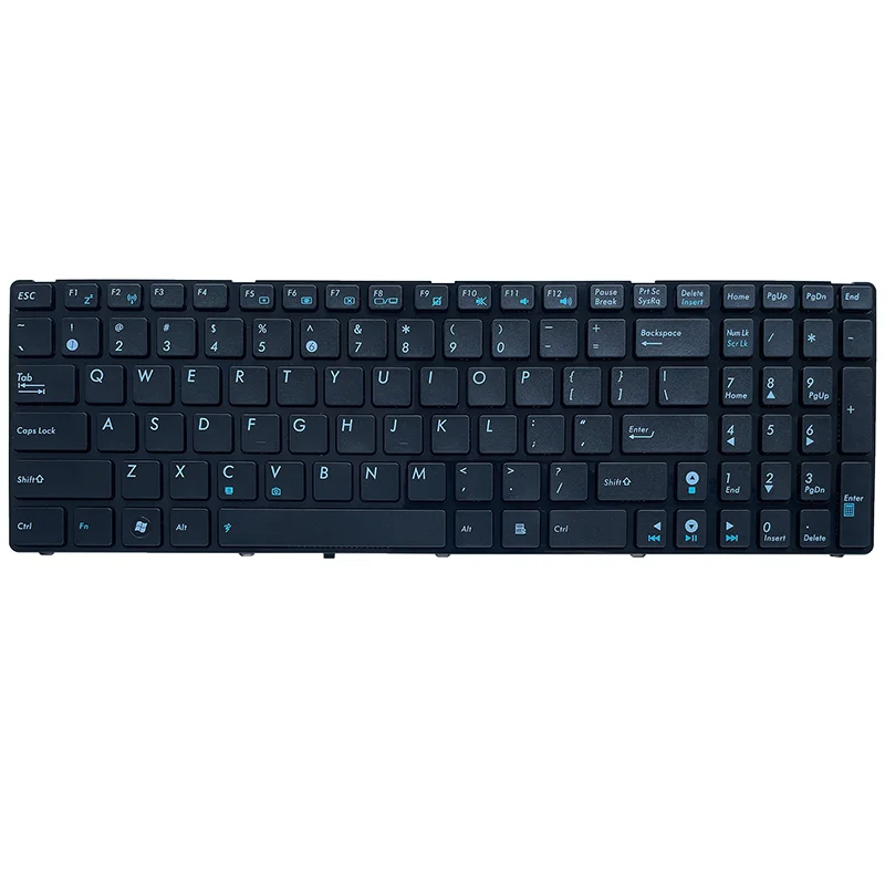 Фото Английская клавиатура для ASUS K52 k53s X61 N61 G60 G51 MP-09Q33SU-528 V 111462 АС1 0КН0-Е02 РУ02 04ГНВ32КРУ00-2 В 111462 AS1 Черный Новый №3