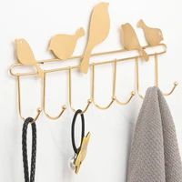 bird decorative hook for kitchen bathroom accessories sets wall coat rack room decoration towel hook nordic home decoration