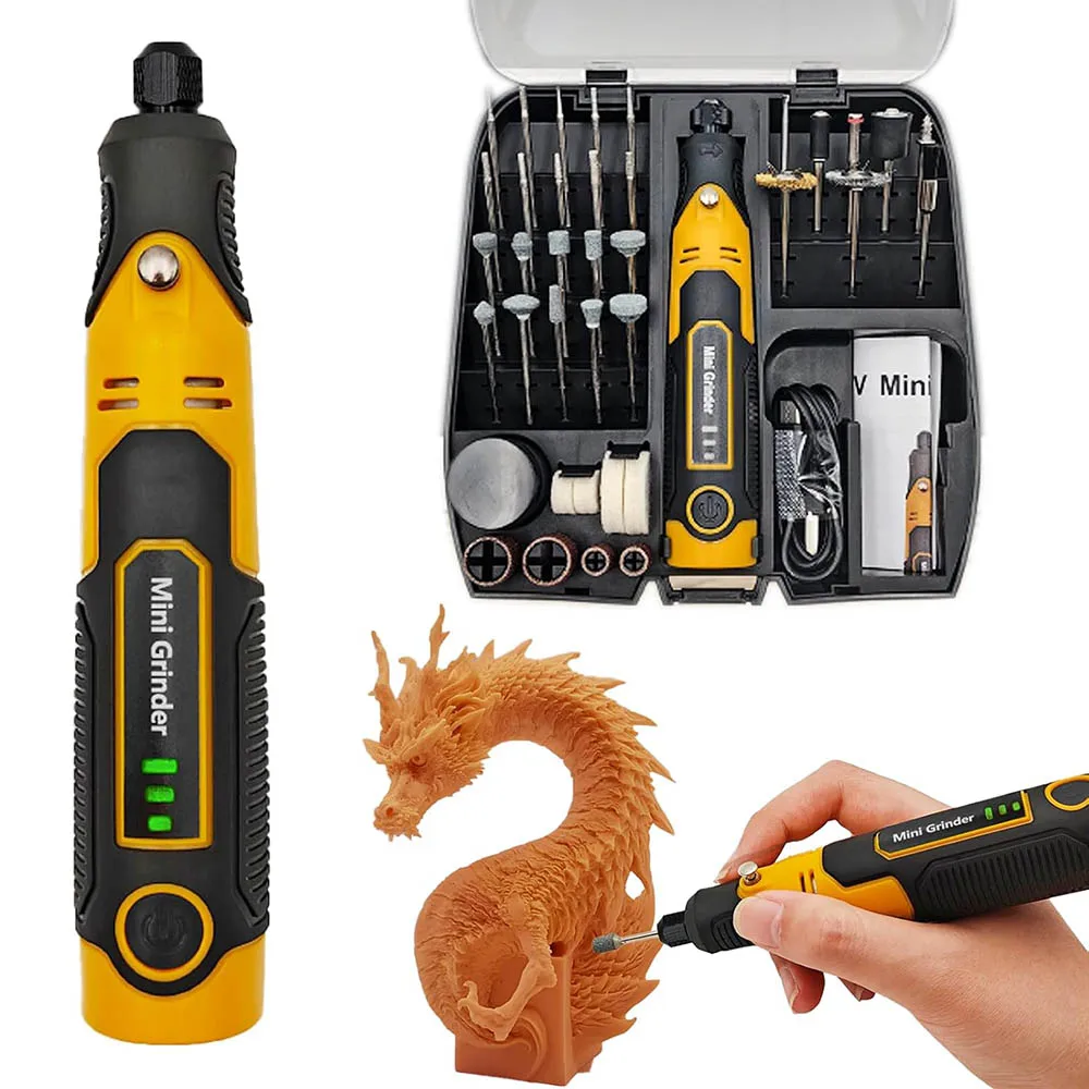 

Сверло для смолы, набор инструментов для шлифовки и полировки смолы с 3D-печатью, мини-электрическая роторная шлифовальная машина для сверления, шлифовки и полировки