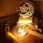ИД Мубарак лусветильник ислам лампа ислам мусульманская вечерние ринка Декор для дома Рамадан ИД Адха Декор ИД подарки