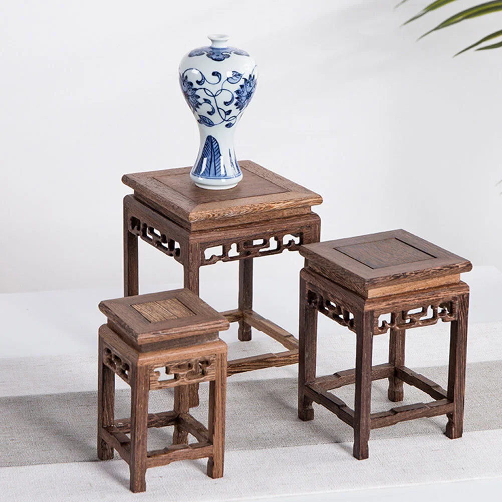 

Wooden Household Flowerpot Stand Potted Base Pot Rack Vase Stand Flowerpot Holder Flower Pot Rack