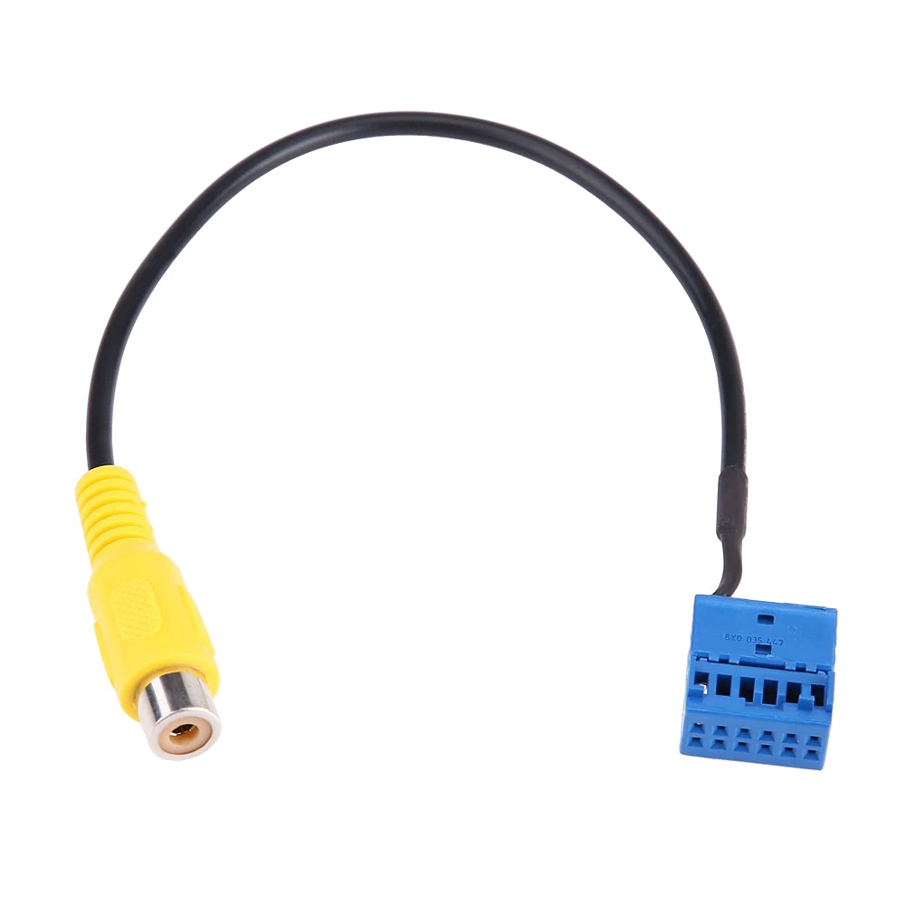 

2PCs Car Rearview Camera RCA Video Reverse Camera Convert Cable for-MIB P at Tiguan Golf RCD330 RCD330G