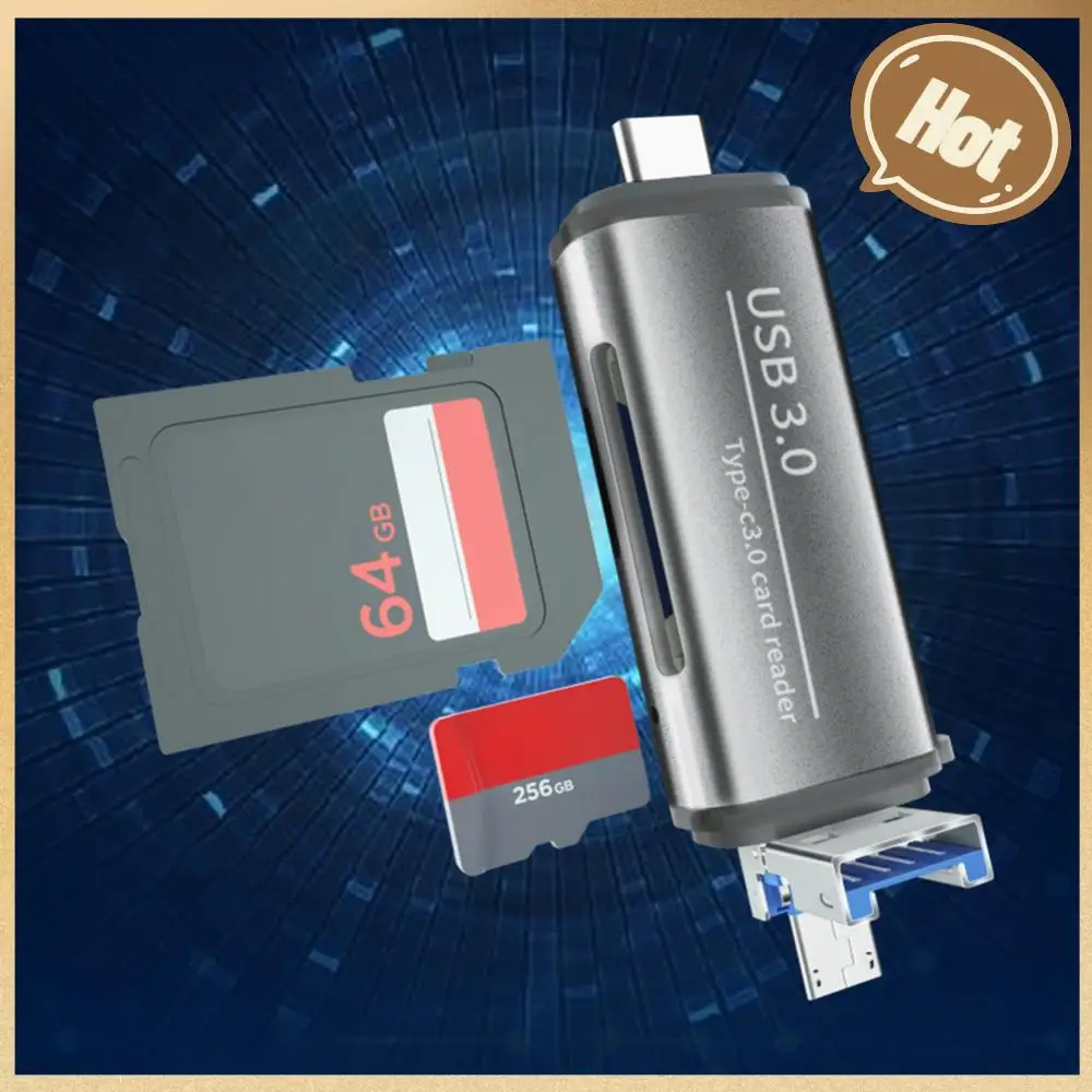

5 In 1 USB 3.0 Type C Micro USB SD TF Memory Card Reader Multifunction USB C Card Reader for Android IPhone Computer