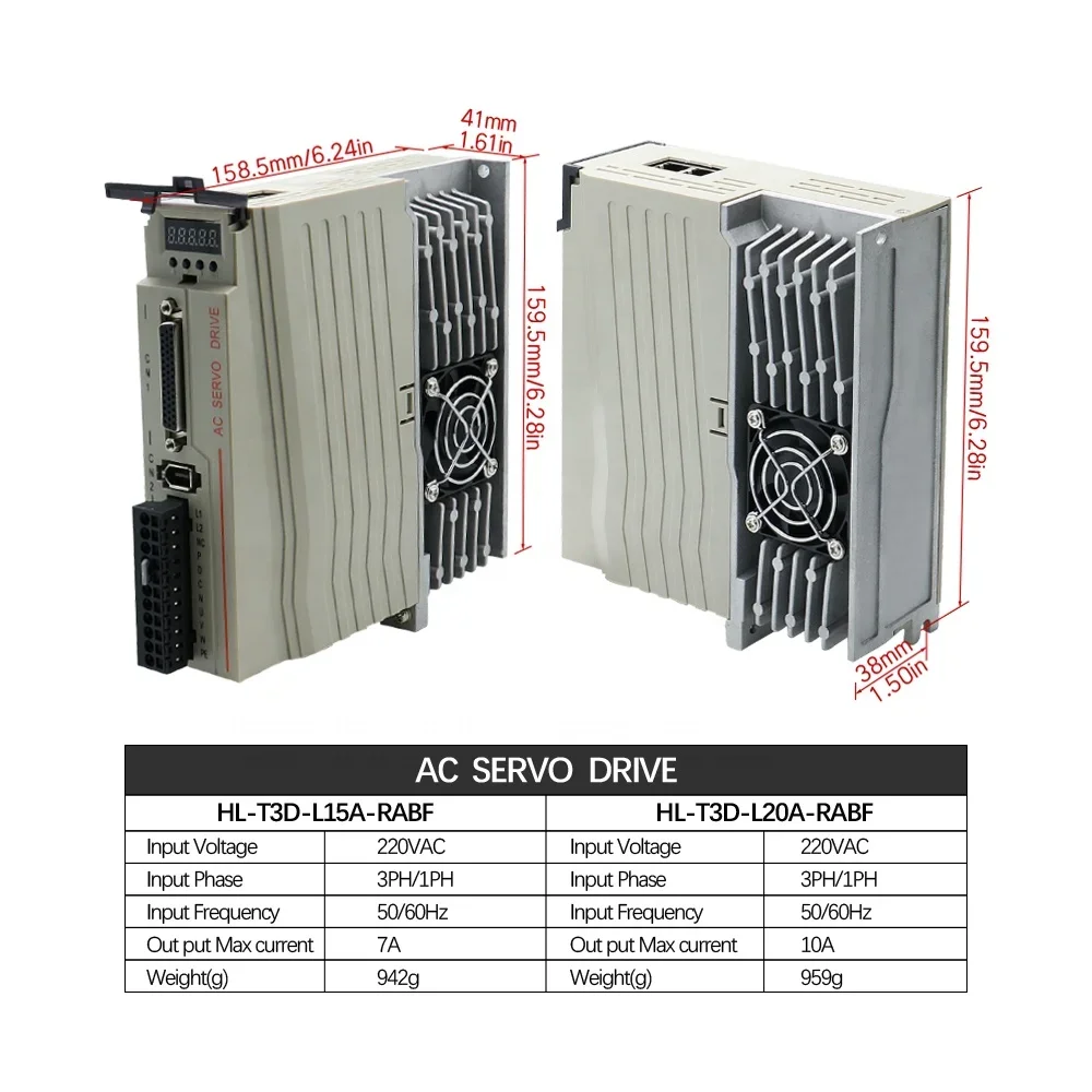 Серводвигатель диаметром 19 мм 80 110 В 220 2 4 нм 750 Вт с приводом RS485 T3DL