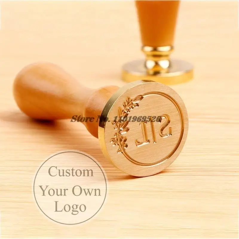 DIY Customize Double Name 2 Initials Personalized Letter Stamp Sealing Wax Wedding Seal Stamp Custom Invitations Envelop