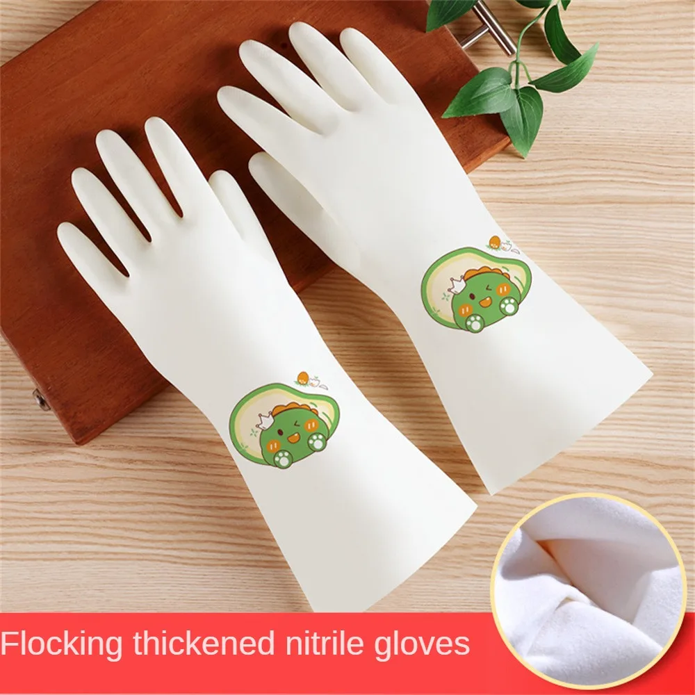 Водонепроницаемые перчатки 33x14 см, однослойные кухонные Прочные Женские инструменты для уборки дома, перчатки для мытья посуды, гладкие/флокирующие перчатки Водонепроницаемые перчатки 33x14 см, однослойные кухонные Прочные Женские инструменты для уборки дома, перчатки для мытья посуды, гладкие/флокирующие перчатки
