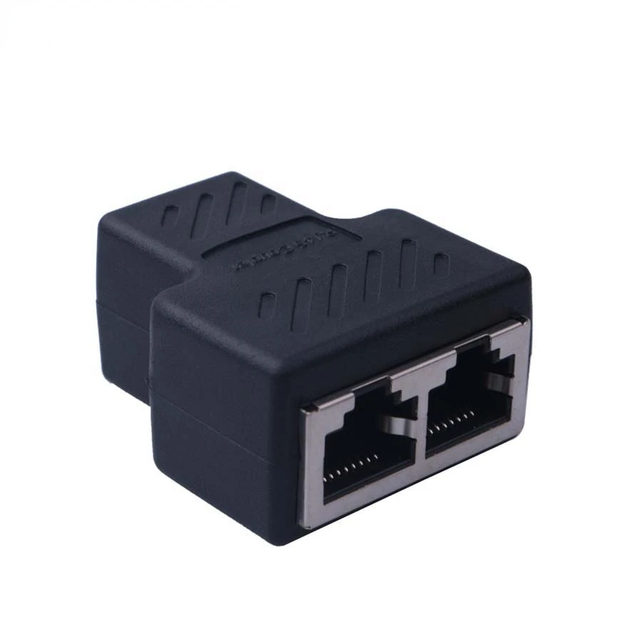 

Адаптер Ethernet для кабеля, расширитель 1 к 2 каналов LAN RJ45, разветвитель для подключения к Интернету, 1 вход, 2 выхода