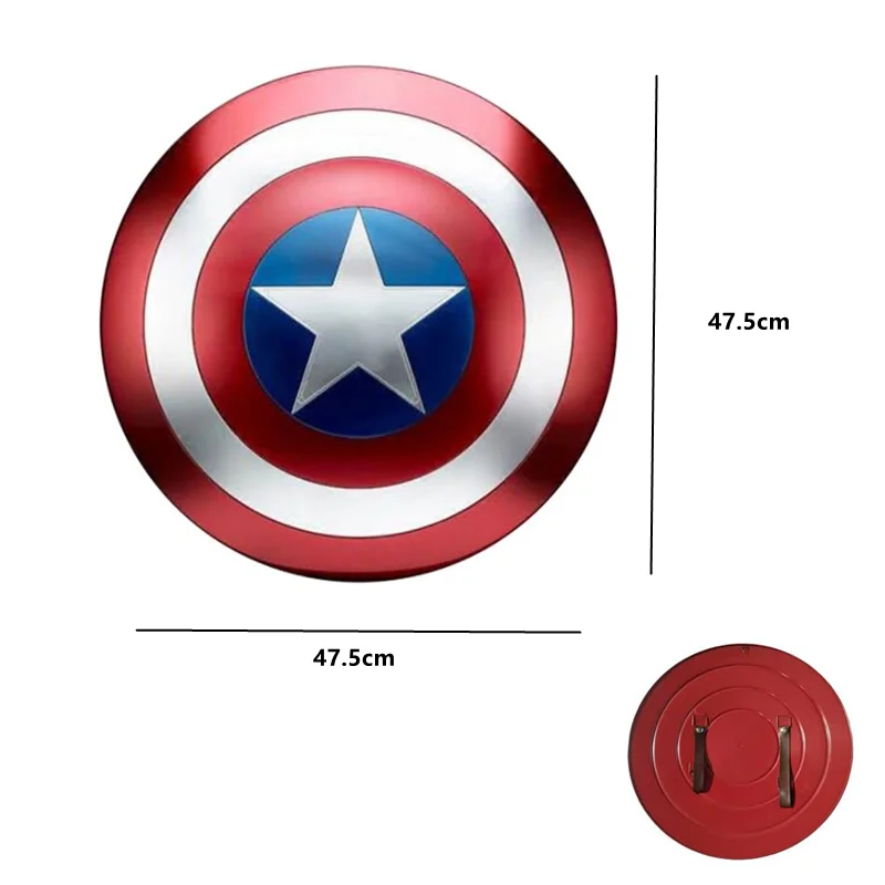 Полностью металлический щит Captain America 1:1/Оружие супергероя/реквизит для