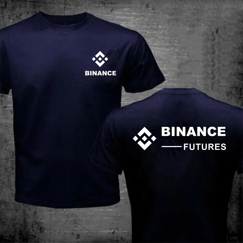 Футболка Crypto Binance Harajuku Punk Cryptocurrency BNB Logo Мужские футболки топы Футболки Bitcoin Blockchain