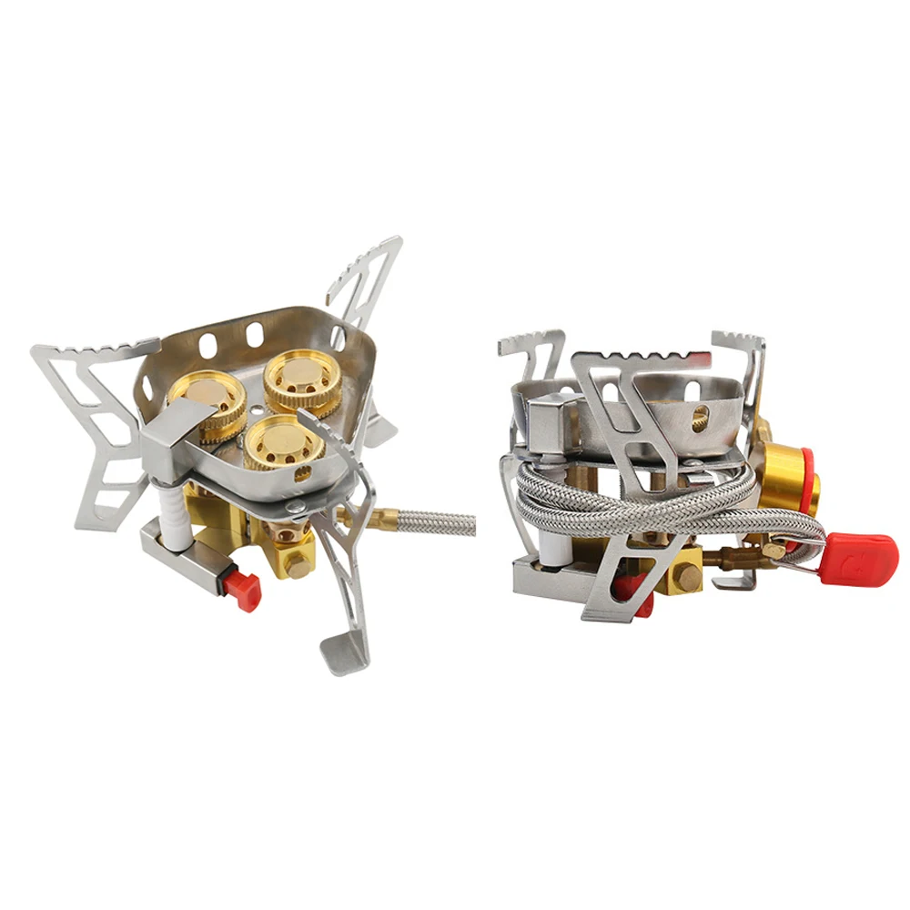 

Туристическая газовая горелка, 3 ядра, 6800 Вт, с регулируемым клапаном