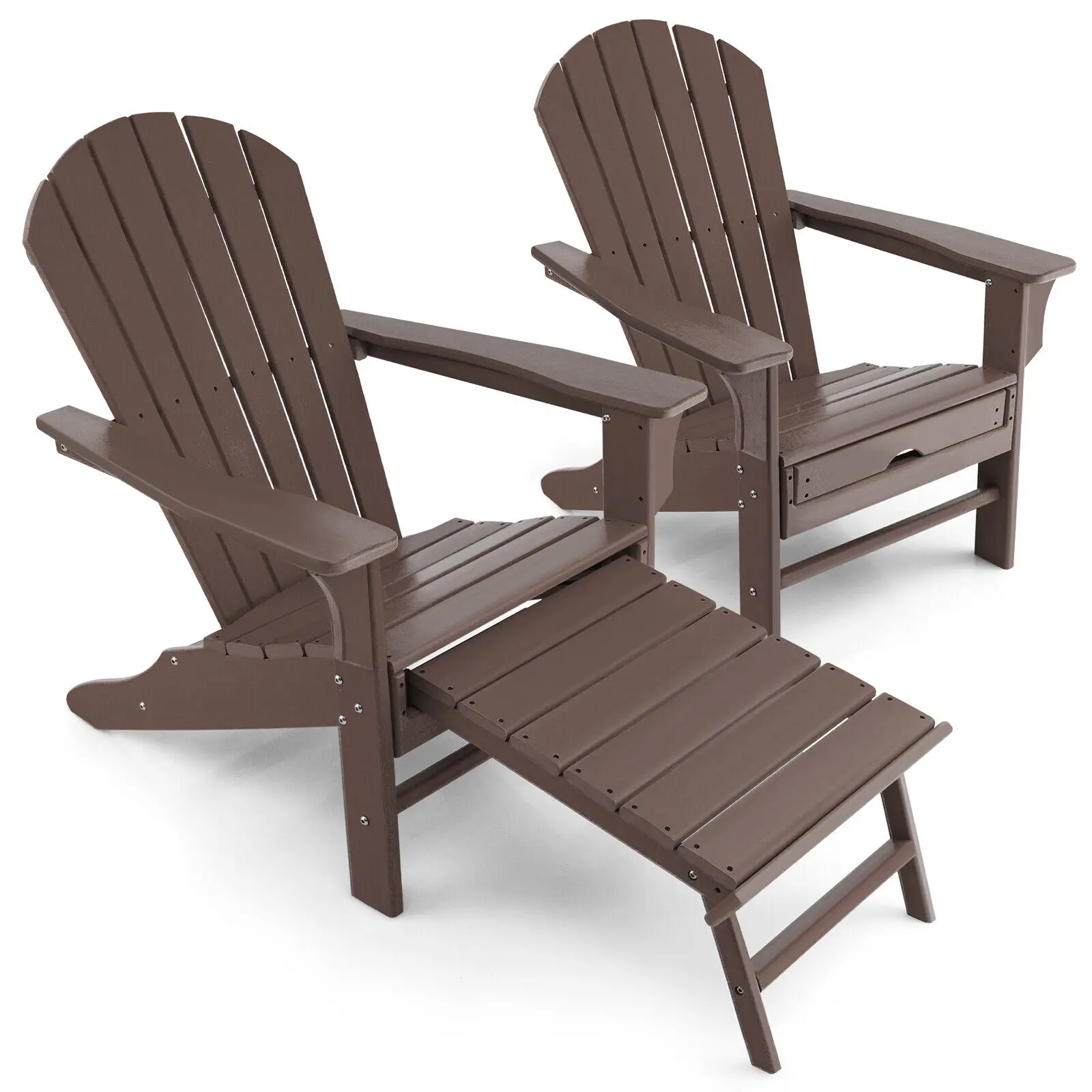 Beach Seat Retractable Ottoman Coffee