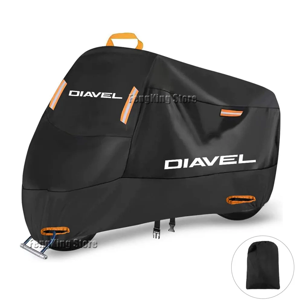 

Для DUCATI DIAVEL 2011-2015 XDiavel S Diavel 1260 1200, чехол для мотоцикла, водонепроницаемый уличный дождевик, пылезащитный УФ-защитный чехол