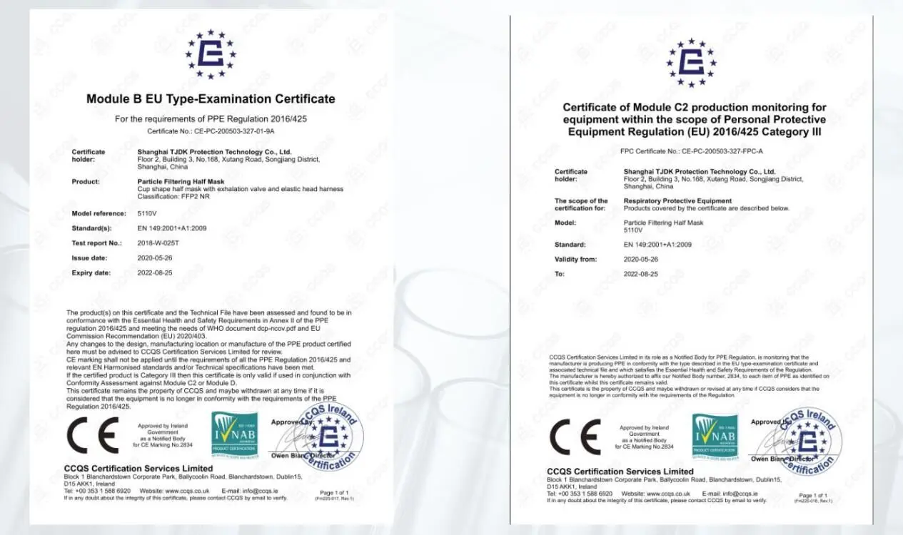 10 шт. одноразовые сертифицированные маски для лица KN95 FFP2 детей 4-слойная дышащая