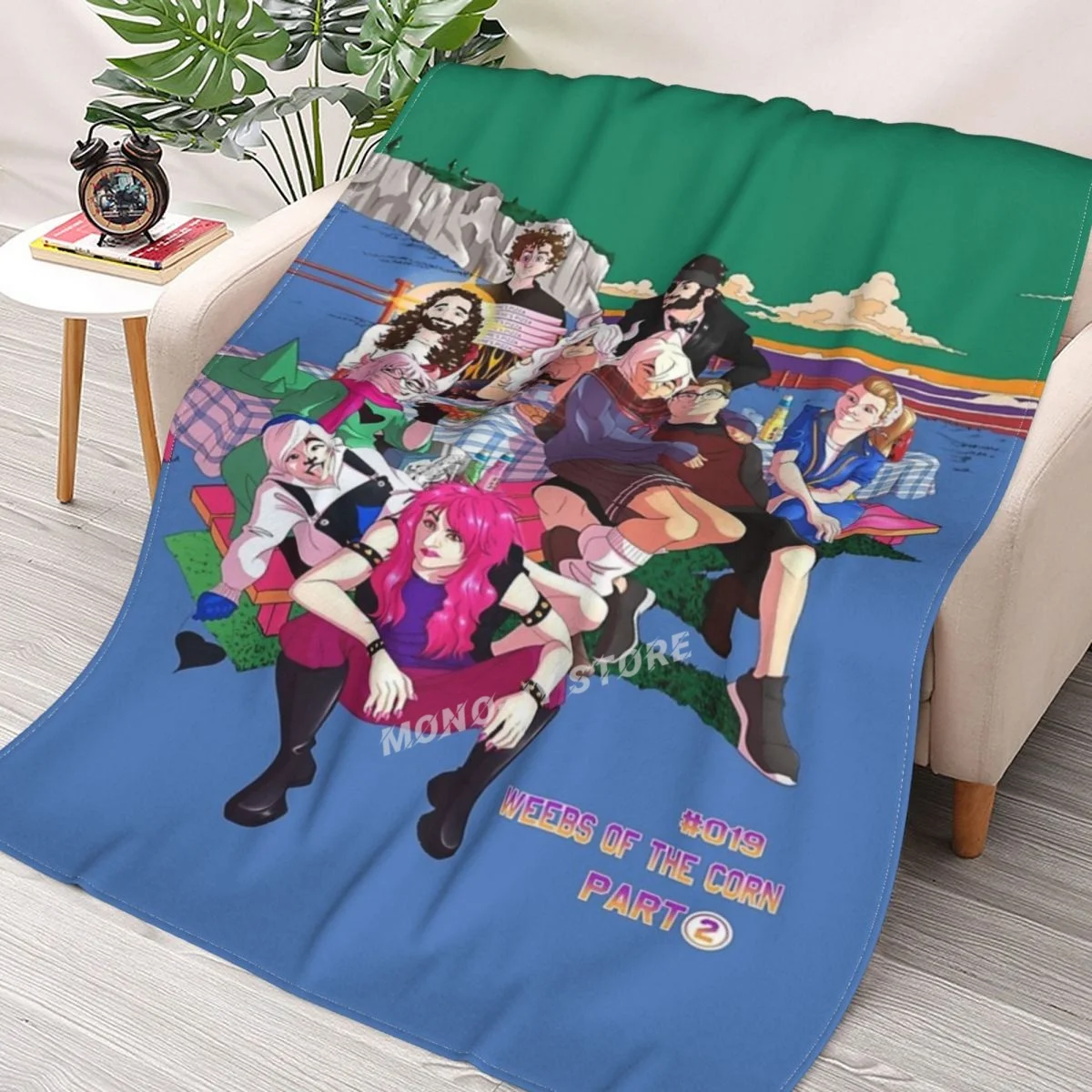 

Weebs Of The Corn 2019 Throw Blanket Sherpa Blanket Bedding soft Blankets