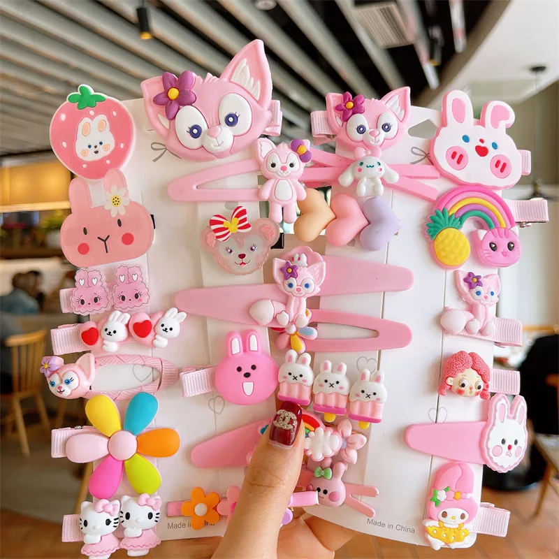 

Korea New Hairpins Sets Children Baby Girls Hair Clips Bow Pin Barrettes Accessories Ornaments for Kids Hairgrips Headdress