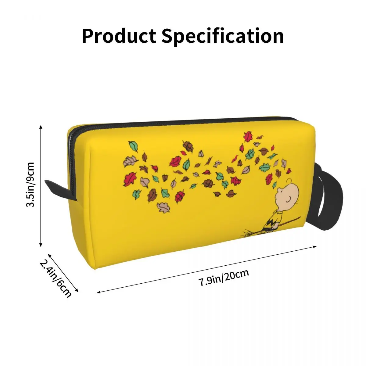 Индивидуальная косметичка с арахисом Чарли Браун рикинг листья женская модная