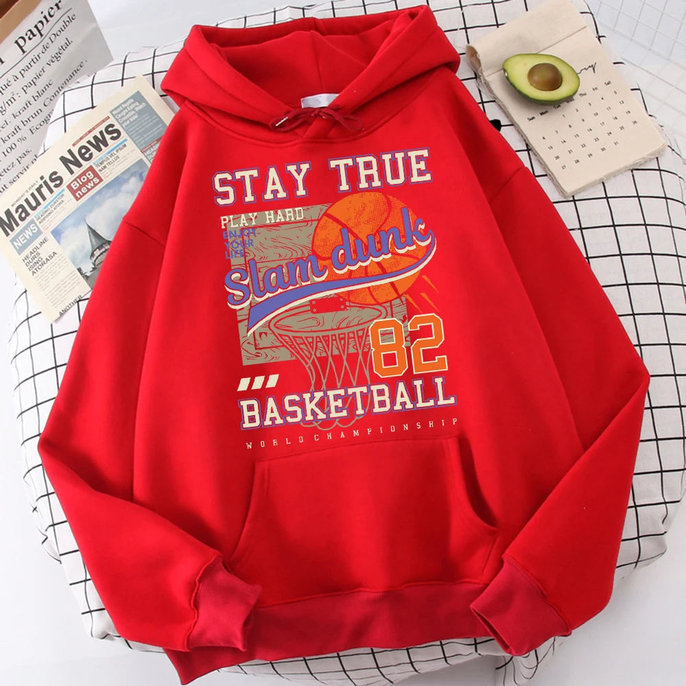 

Stay True Slam Dunk Basketball 82 Hoodie For Men Harajuku Warm Clothes Sport Fleece Pullovers Vintage Fashionhoodies Male