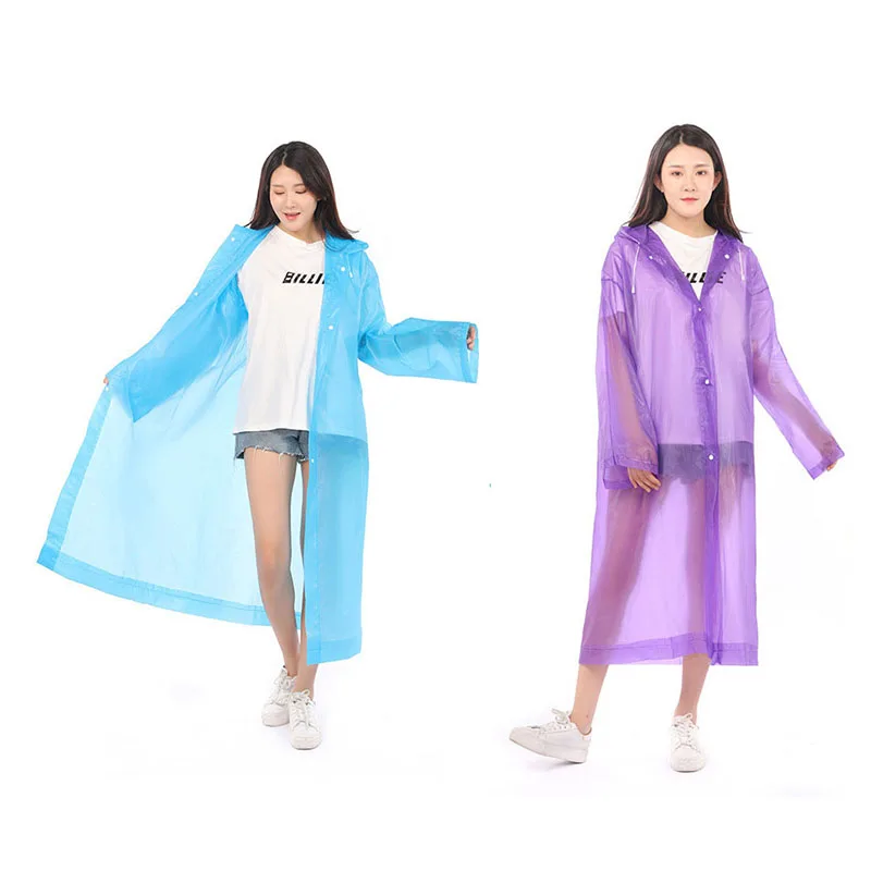 

145mm Raincoats EVA+PE Plastic Raincoat Impermeable Slicker Tourism Rainwear Outdoor Travel Camping Hiking Rain Poncho