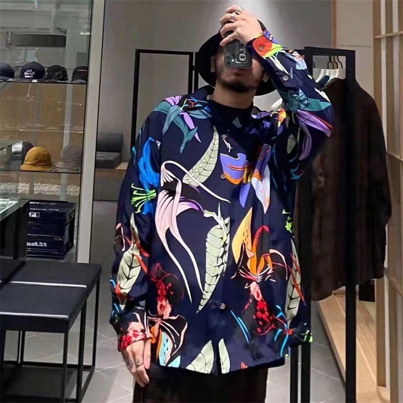 WACKO MARIA Shirt Oversize Casual Full Print Floral Men Women 1:1 Wacko Maria Hawaiian Shirt