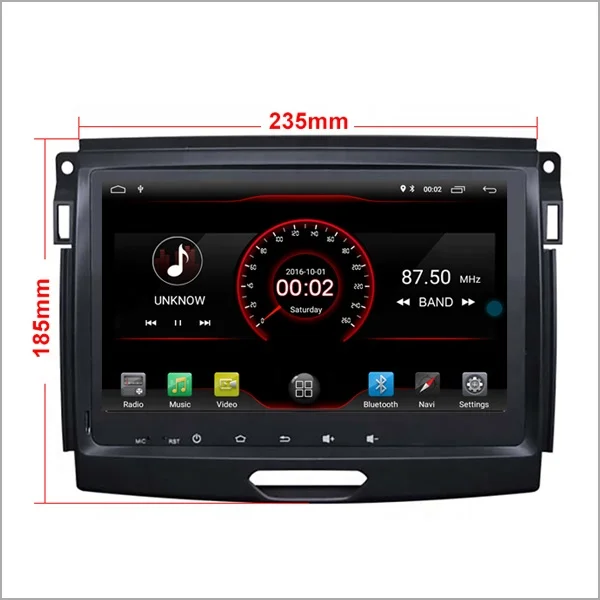 Car Stereo With Gps  Android 10 Car Dvd Player For Ford Ranger 2016-2017