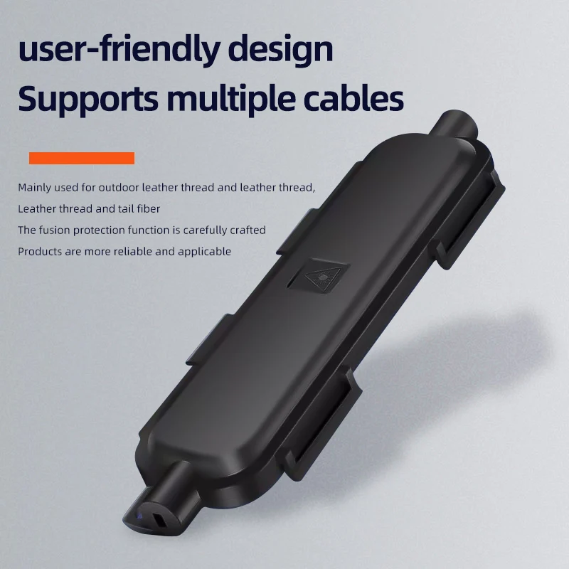 Burboro 10pcs FTTH Drop Optical Fiber Protection Box Cable Rotection Box Fiber Waterproof Protected Box Fiber Accessories