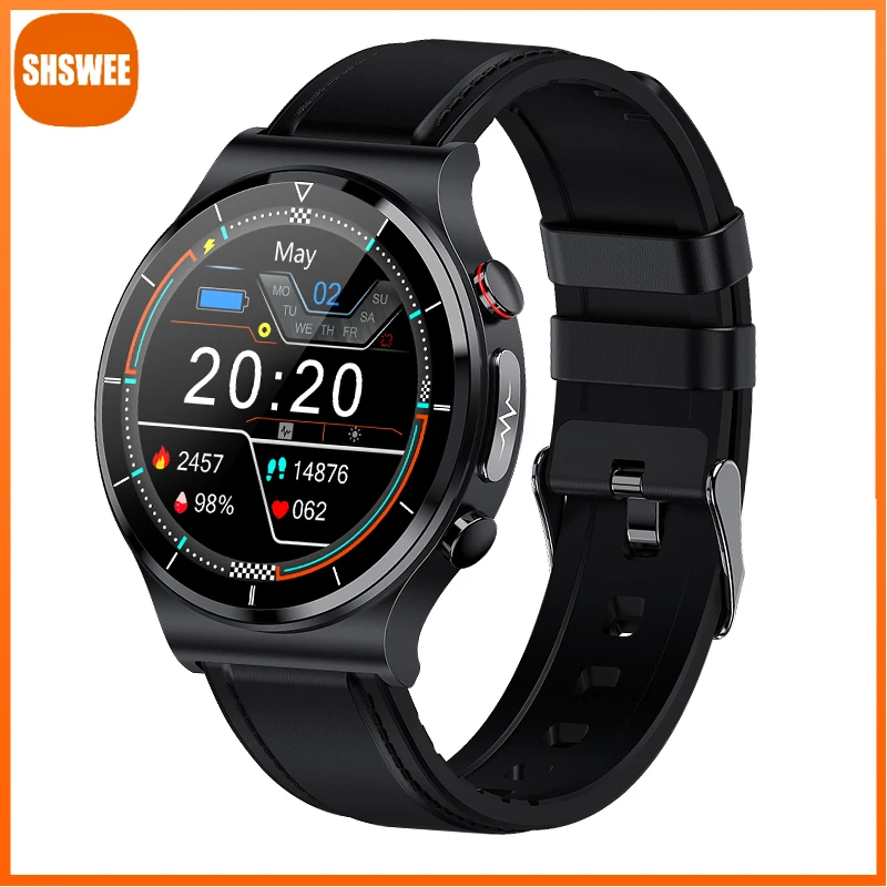 

Смарт-часы ECG PPG мужские с сенсорным экраном, часы-будильник с напоминанием, беспроводное зарядное устройство, фитнес-трекер, умные часы для ...