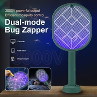 hot sale 3000v electric insect racket swatter zapper usb rechargeable summer mosquito swatter kill fly bug zapper killer trap