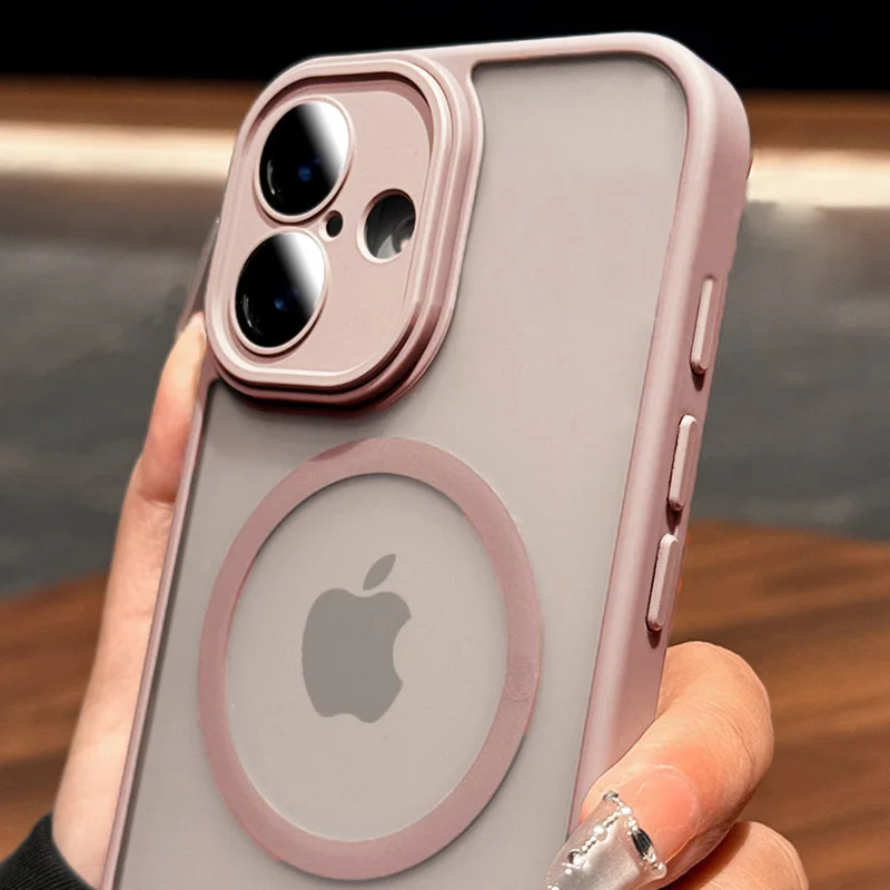 Роскошный Матовый чехол Magsafe для телефона IPhone 16 15 14 13 12 11 Pro Max Plus Защитная пленка