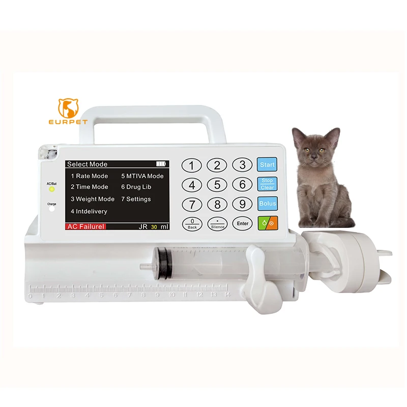 

EURPET Professional Veterinary Intravenous Syringe Pump Wholesale Price Top Quality Veterinary Syringe Pump
