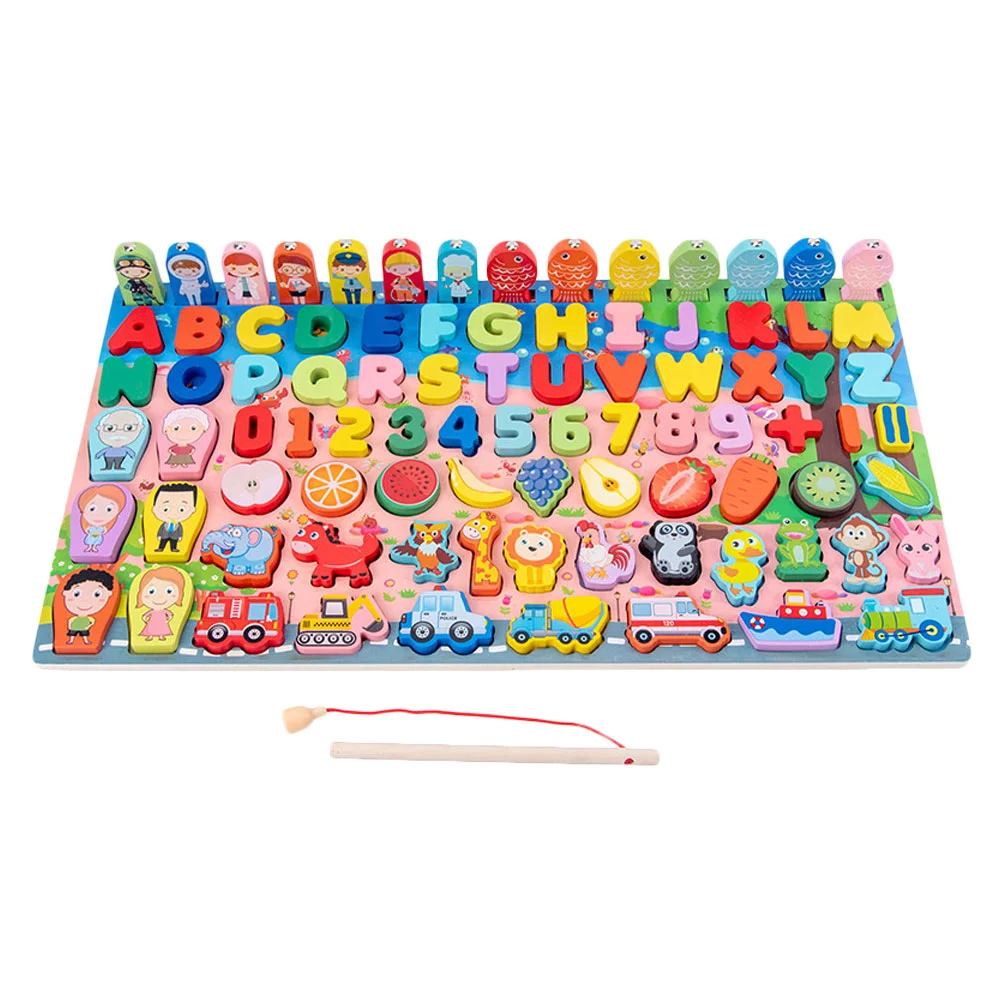 

1 Набор, магнитное рыболовное развлечение, дошкольное раннее образование