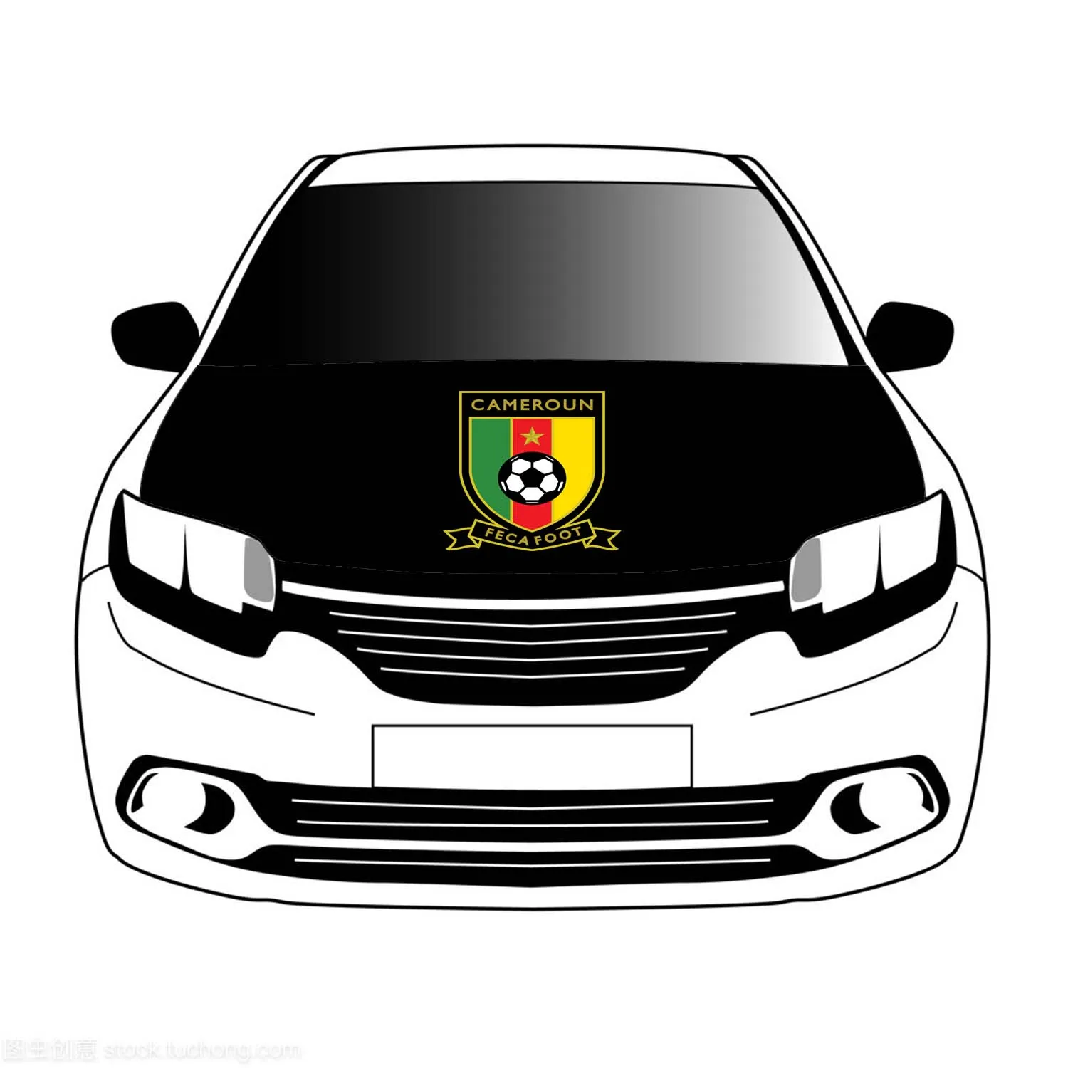 

Флаги национальной сборной Ганы, баннер для капота автомобиля x 5 футов, 100% полиэстер