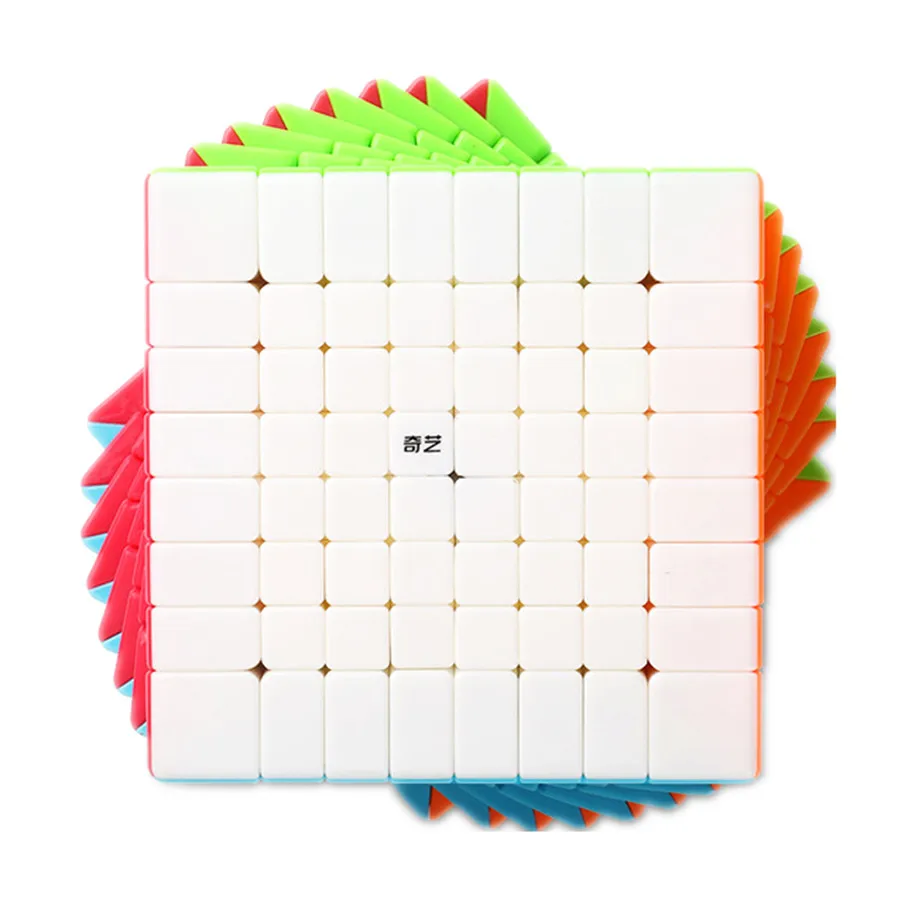 Qiyi 8x 8 скоростной куб без наклеек магический 8X8X8 Головоломка Куб волшебные