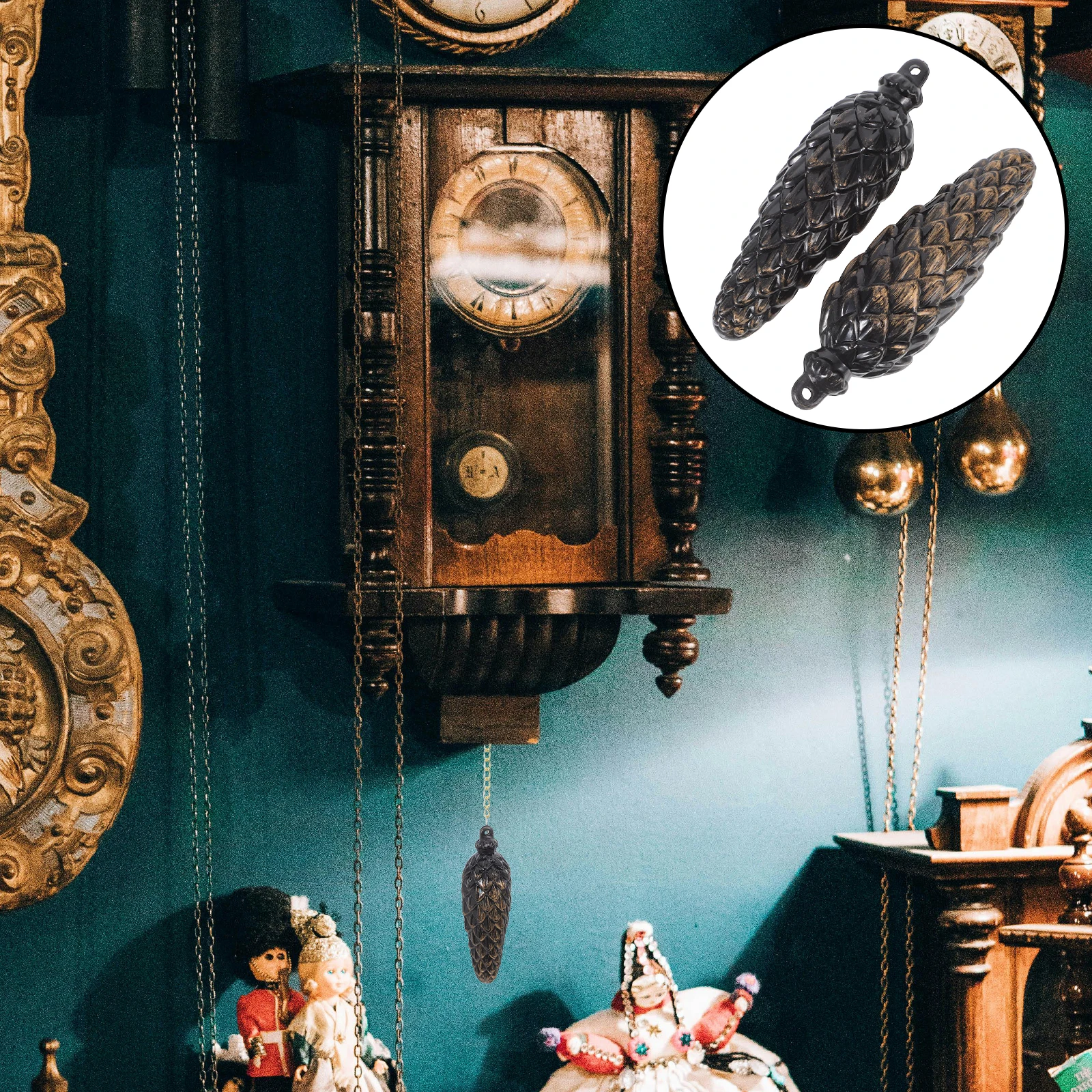 Музыкальные часы с кукушкой, черный