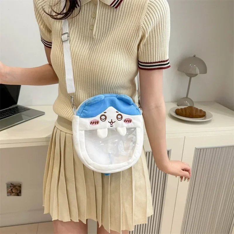 MINISO Chiikawa сумка через плечо с рисунком Усаги большой емкости вышивкой плюшевая