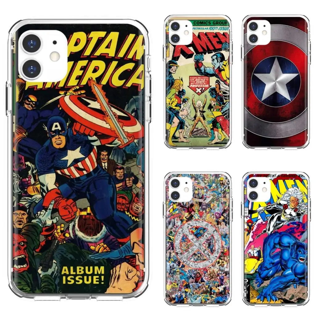 Чехол из ТПУ для Oppo realme 6 7 i c3 Huawei Mate 20 9 10 40 Lite Pro Nova 2 2i 3 3i 5t Marvel-X-Men-Captain-America |