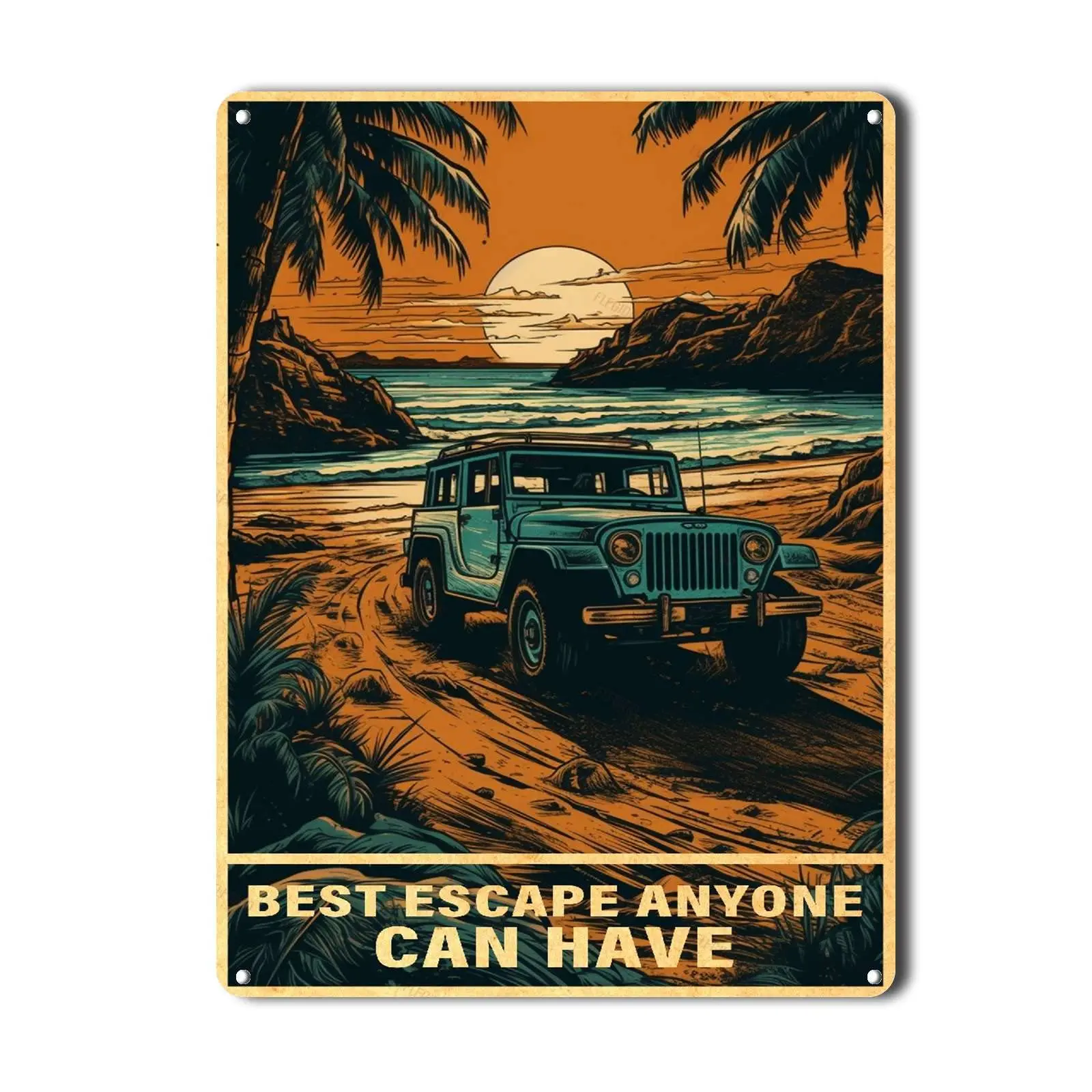 FLFGIDD Ностальгический винтажный Металлический Настенный декор металлический