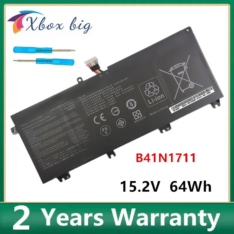 

B41N1711 Laptop Battery for Asus ROG Strix GL703VD GL703VM GL503 FX503VM FX63V ZX63V GL503VD GL503VM 15.2V 64Wh