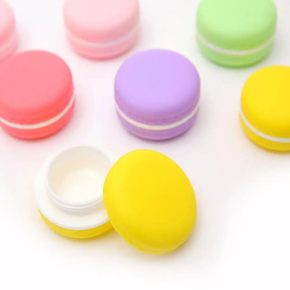 

10g Candy Color Macarons Empty Cosmetic Containers Lipstick Lip Balm Holder DIY Sub-bottling Cream Jars