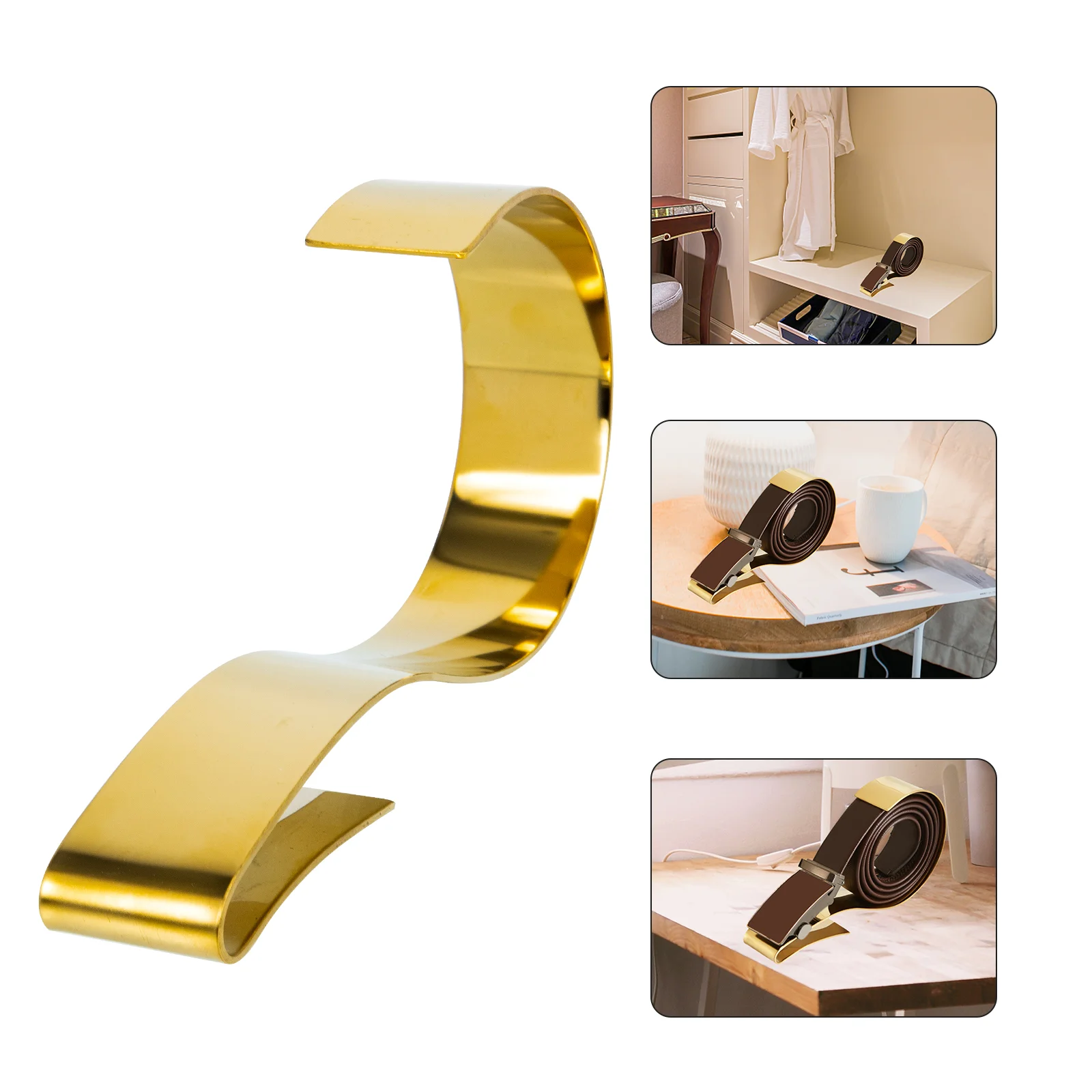 

Belt Display Organizer Holder Stand Closet Rack For Hanger Showcase Waist Stainless Steel Metal Case Belts Women Watches