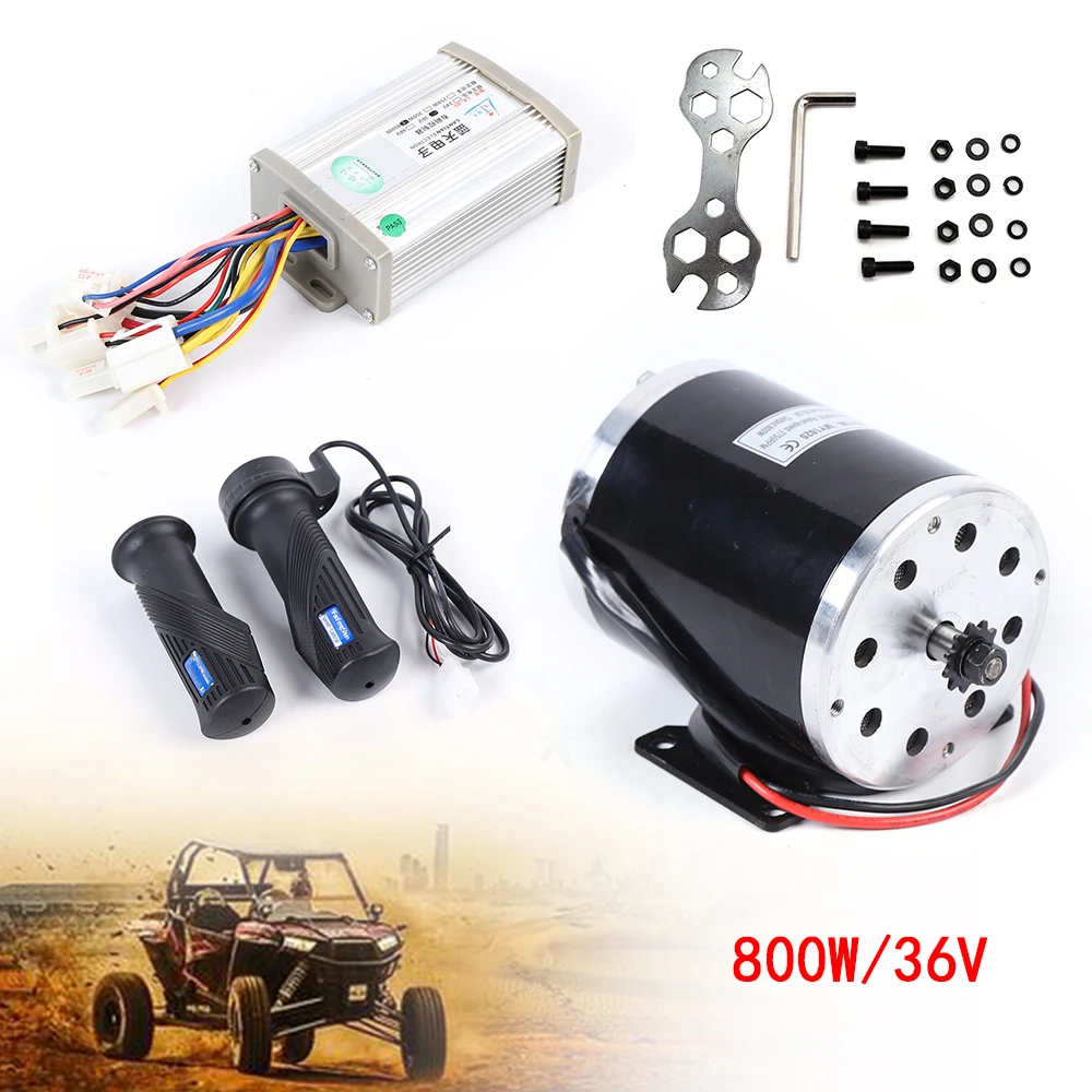 

Electric Scooter Go Kart Brush Motor Conversion Kit + Speed Controller 2750 RPM 36V 800W