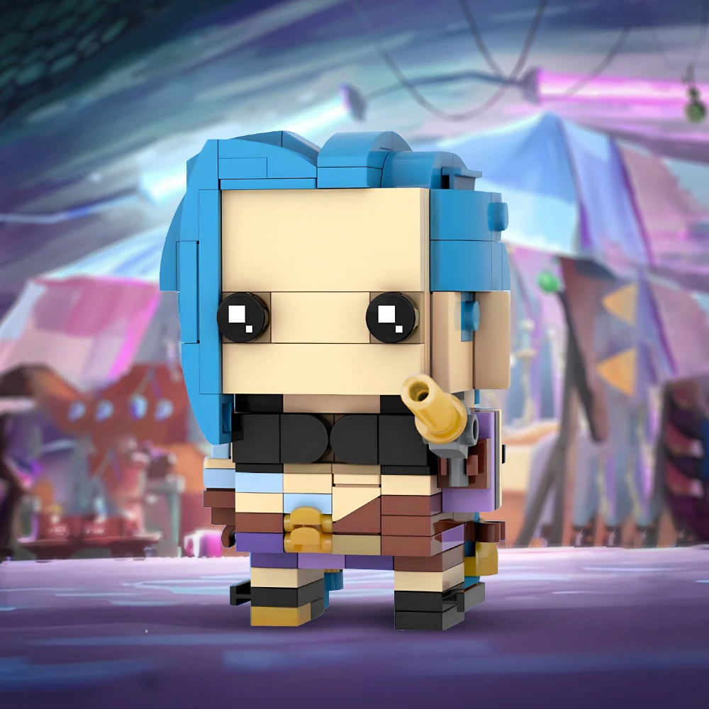 Аниме фигурка Jinkesi BrickheadZ мини-кукла кирпичная модель Moc Arcane Alliance игровые