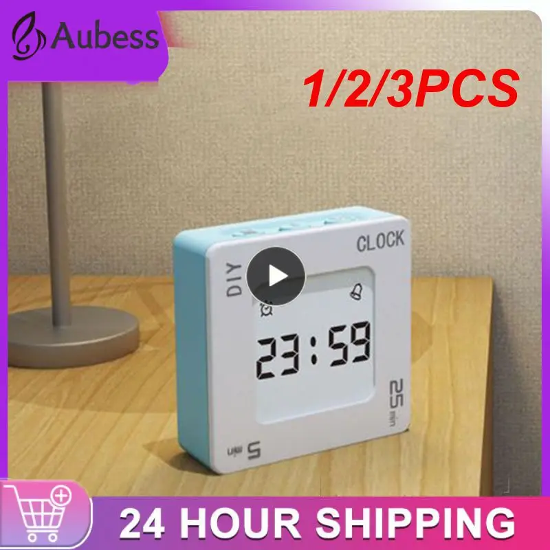 

1/2/3 шт., квадратные часы-будильник