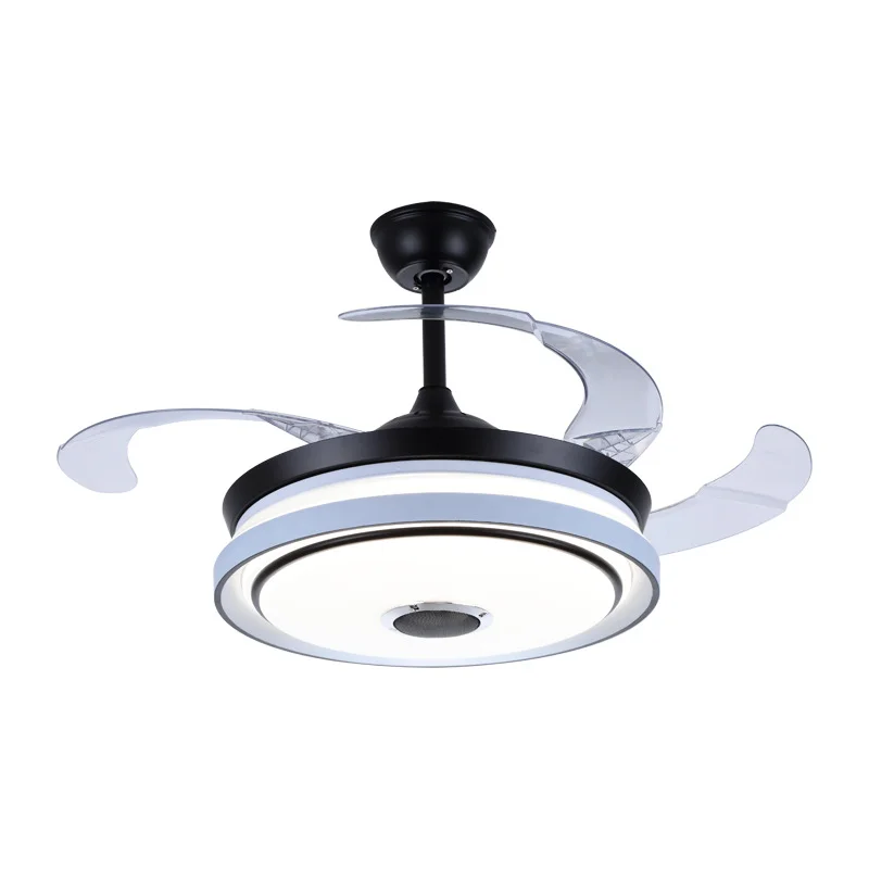 

Led Ceiling Fan Pendant Lamp Light Chandelier 42 inch invisible remote control living room dining ventilador de techo