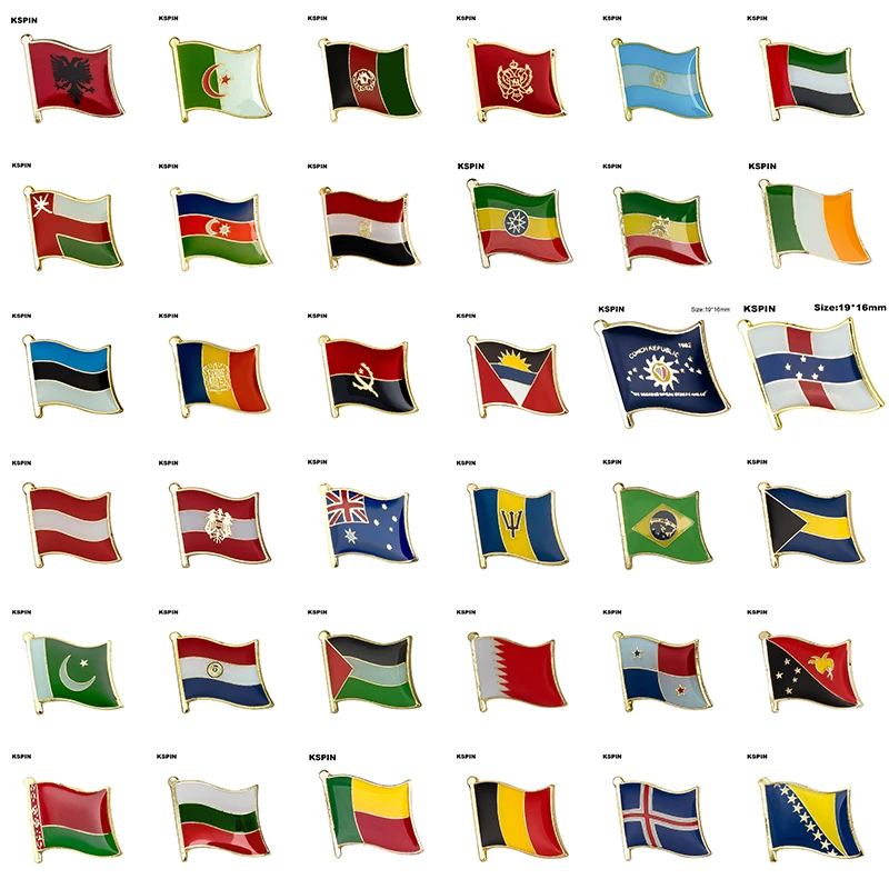 Значок с флагом Албании, Алжира, Афганистана, Черногории, Аргентины, объединенных Арабскими Эмиратами, Азербайджана, Омана, Египта, значок с флагом, брошь на лацкан Значок с флагом Албании, Алжира, Афганистана, Черногории, Аргентины, объединенных Арабскими Эмиратами, Азербайджана, Омана, Египта, значок с флагом, брошь на лацкан