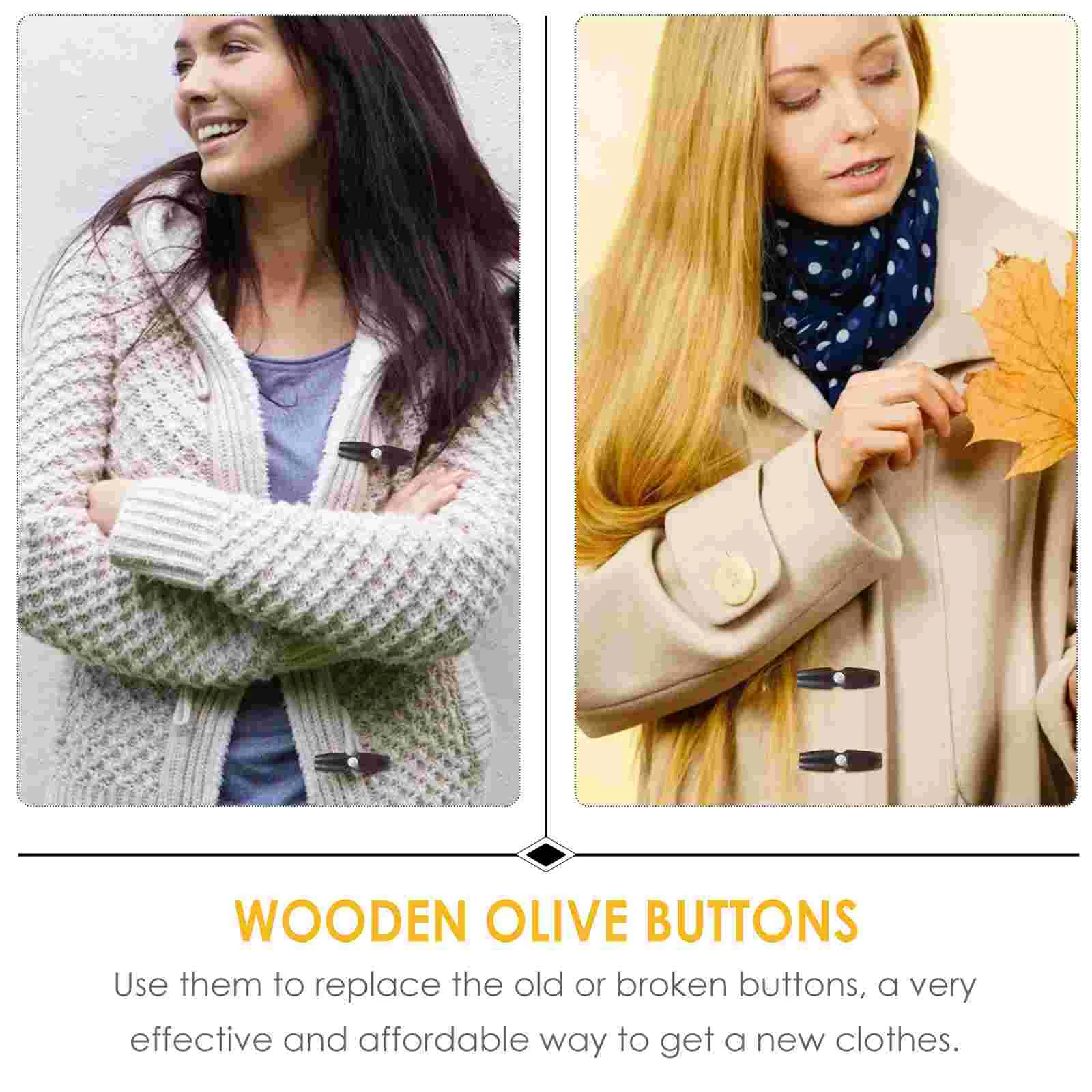 20 шт. пуговицы оливковый швейный рог для DIY одежда рукоделия свитер пальто