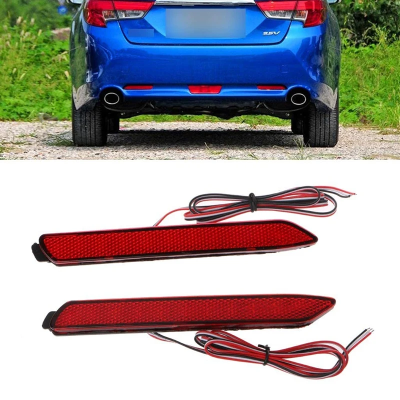 

1 Pair Car Rear Bumper Reflector Lamp Tail Brake Stop Light Parking Light for Toyota Camry 06-13