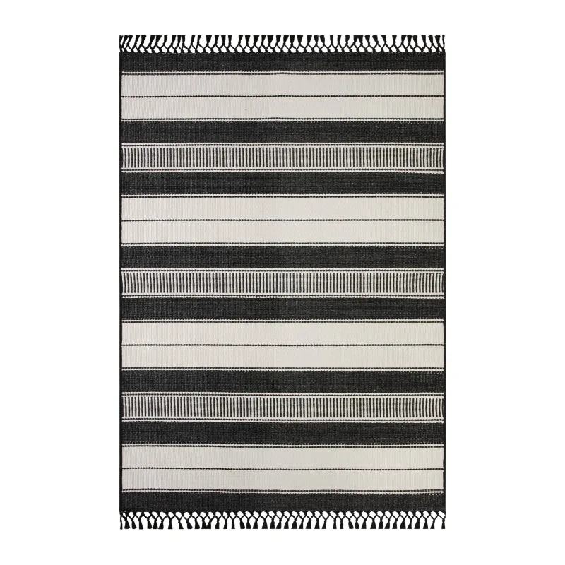 

7' x 10' Multi-color Striped Outdoor Rug