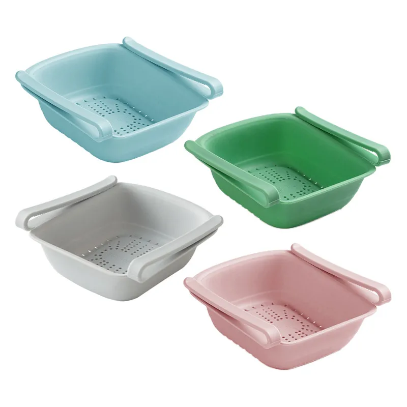 

Refrigerator Storage Rack Kitchen Organizer Supplies Home Space Saver Tool Fridge Freezer Shelf Holder Pull-out Drawer